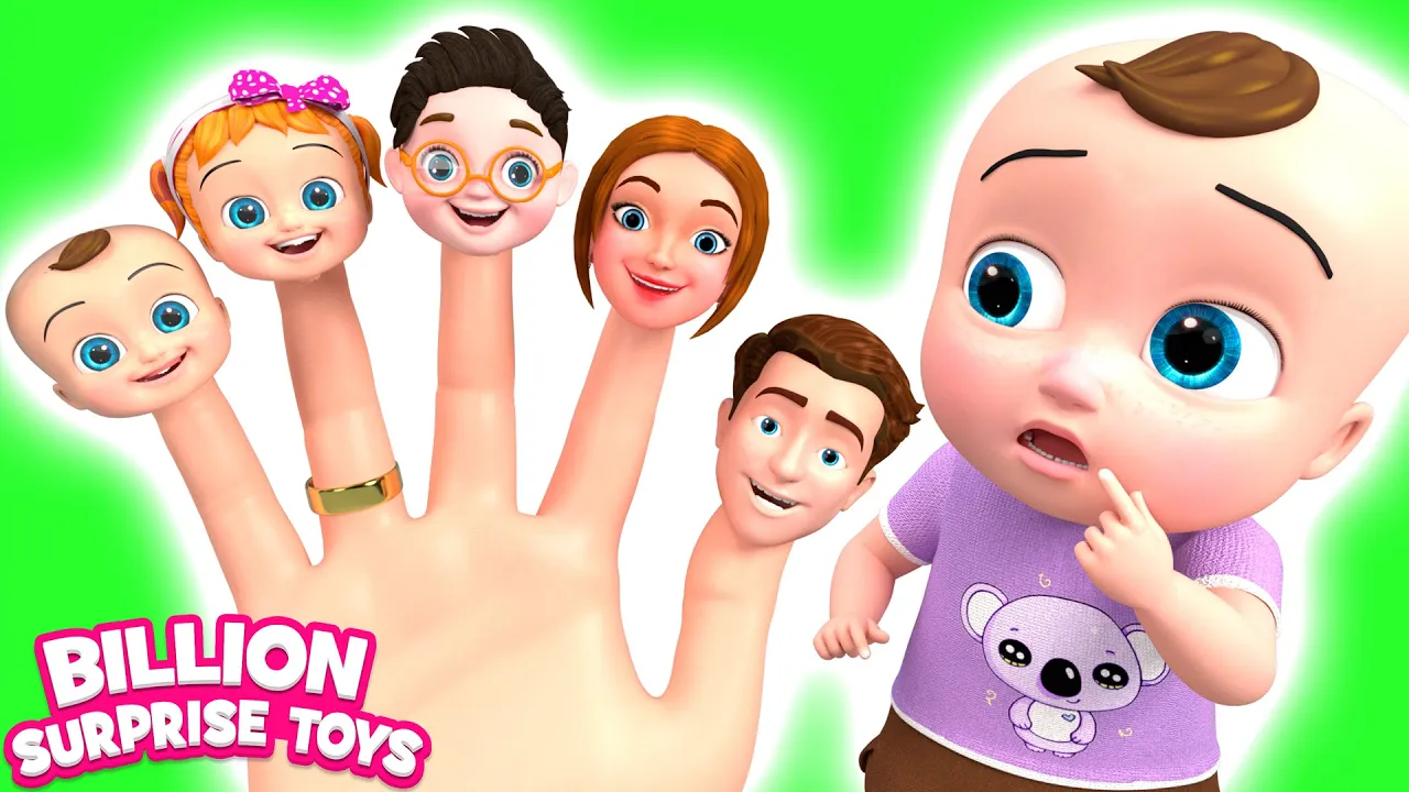Finger Family Song - BillionSurpriseToys Nursery Rhymes, Kids Songs