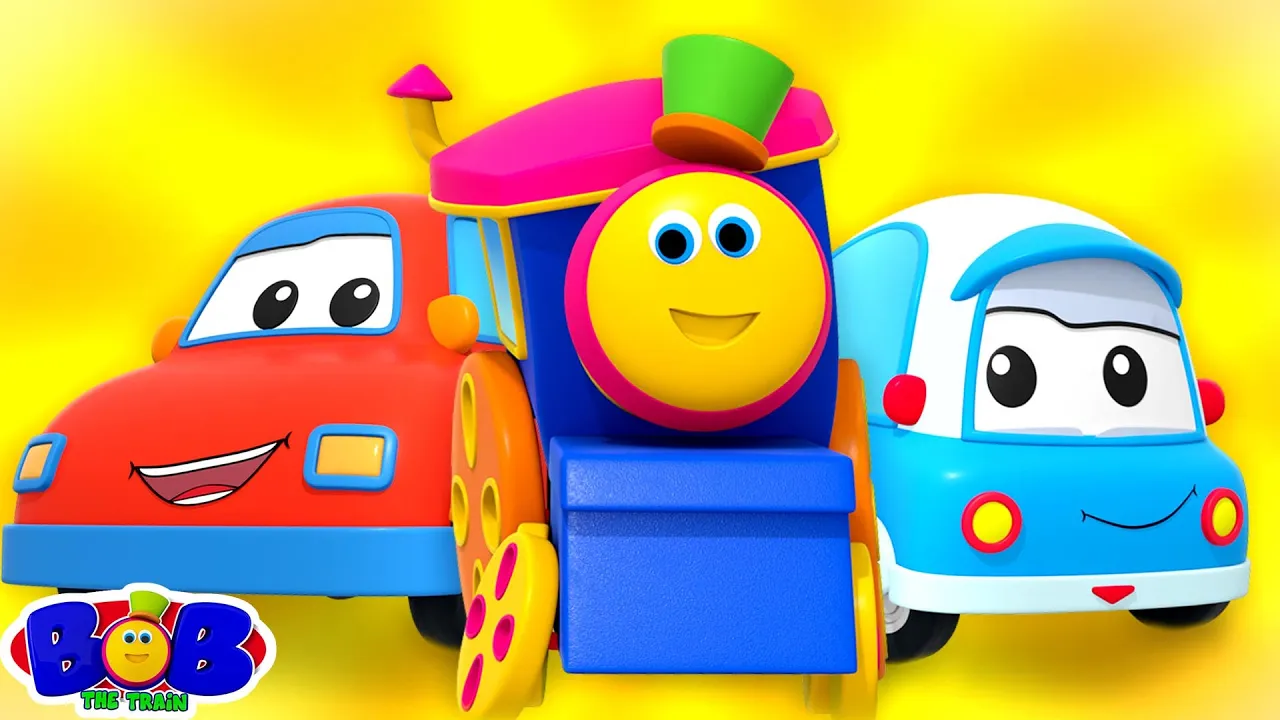Transport Adventure Song & Cartoon Video for Kids by Bob The Train background