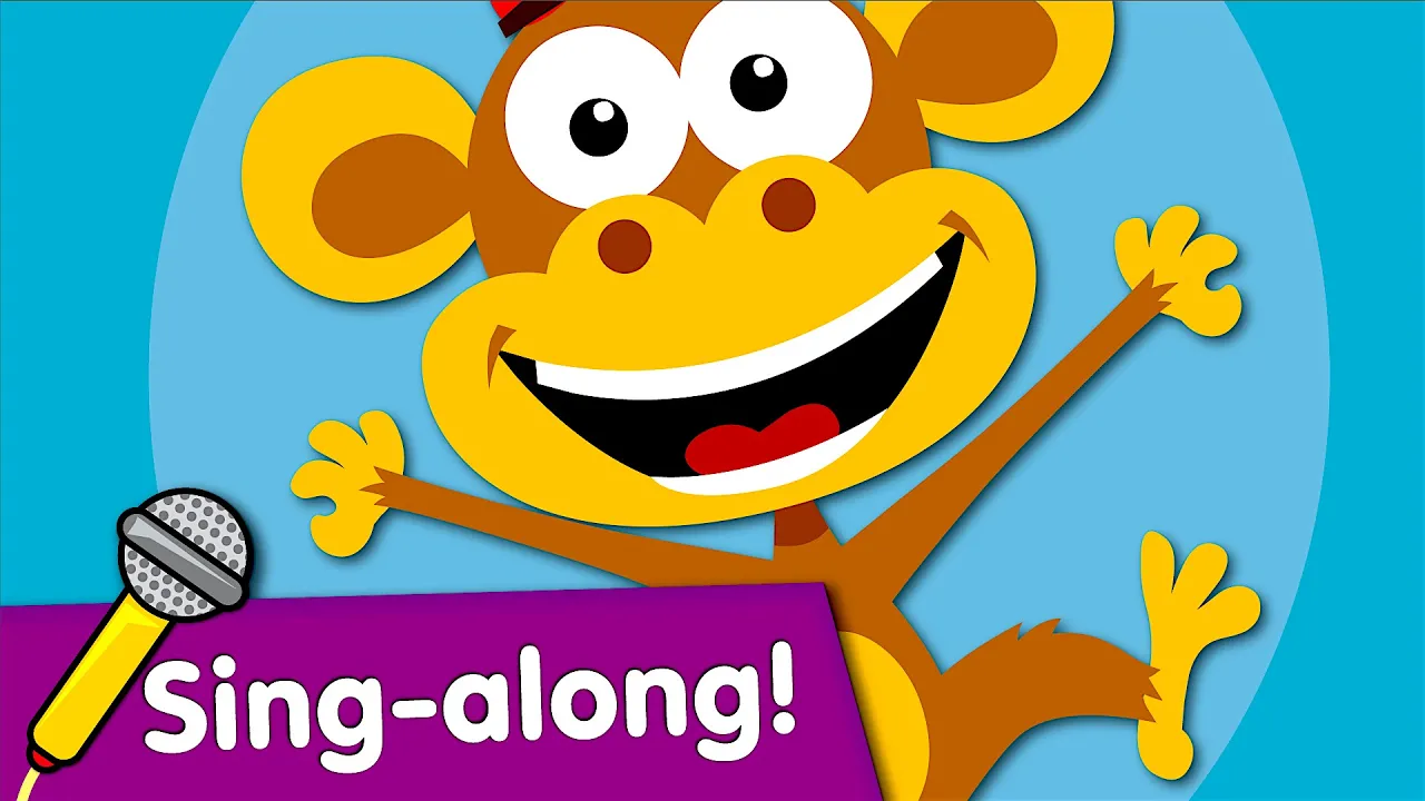 Five Little Monkeys Sing-along | Kids Songs | #readalong with Super Simple Songs background