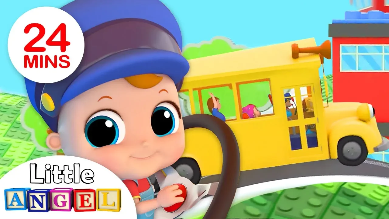 Wheels On the Bus - Baby Takes the Wheel |Nursery Rhymes by Little Angel