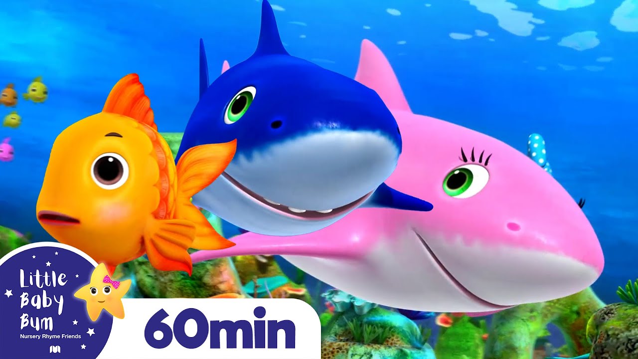 Baby Shark Song +More Nursery Rhymes and Kids Songs | Little Baby Bum