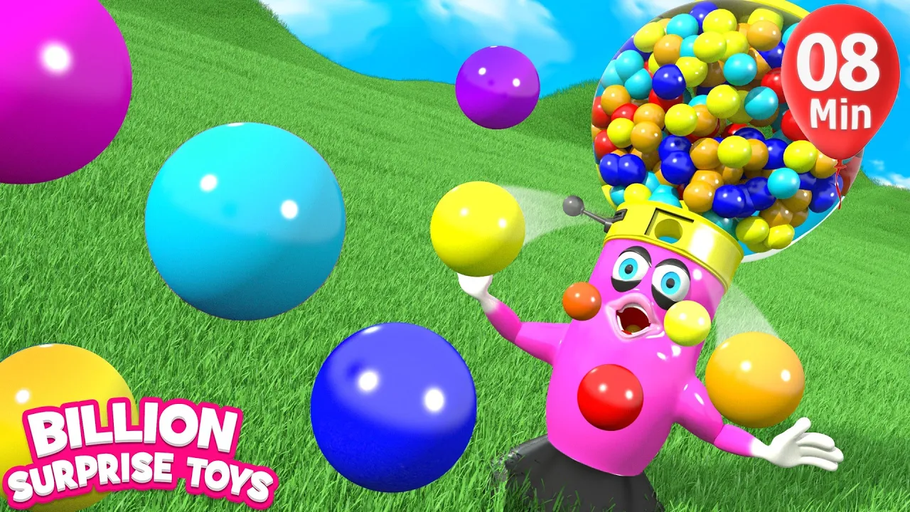 Little Gumballs - BillionSurpriseToys Nursery Rhymes, Kids Songs background
