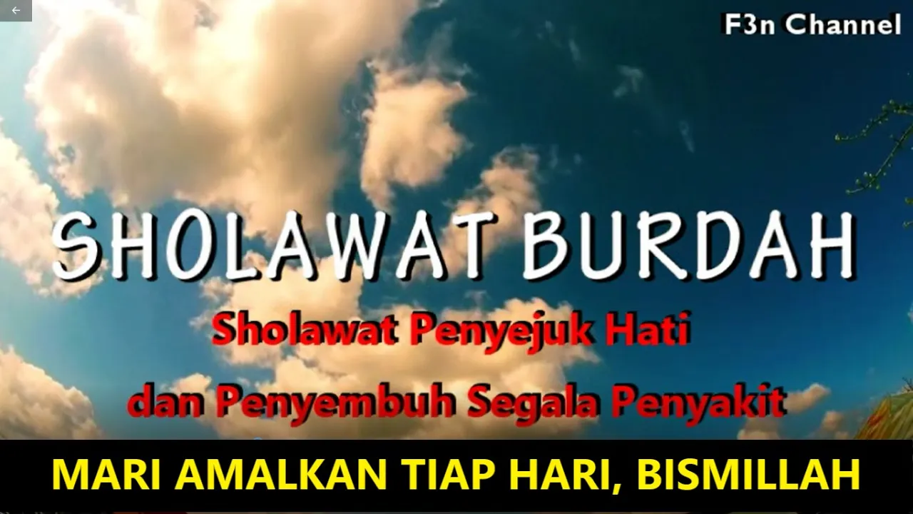 SHOLAWAT BURDAH - SHOLAWAT MERDU PENYEJUK HATI PENYEMBUH SEGALA PENYAKIT (2021) | Watch on Movi47