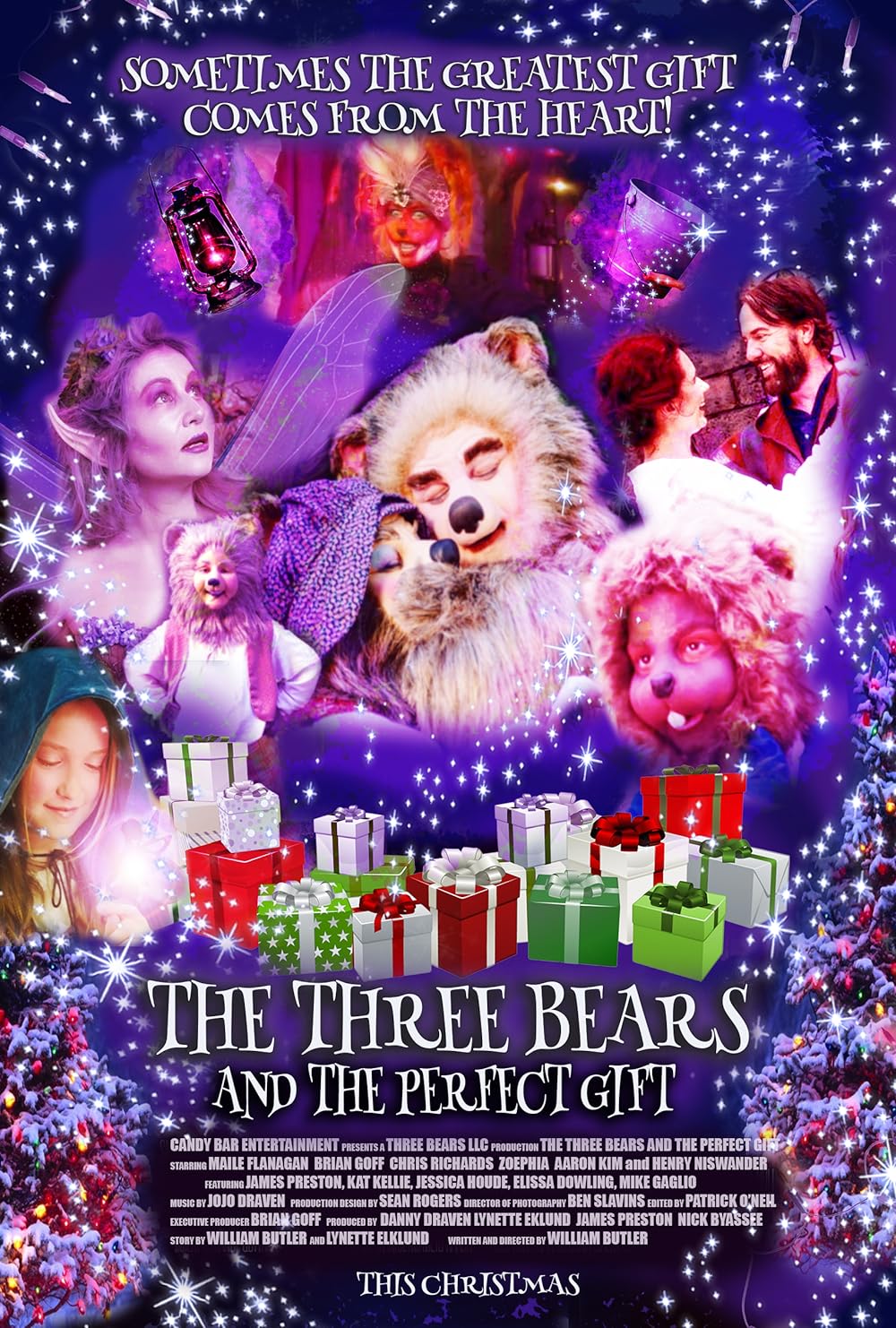The Three Bears and the Perfect Gift background