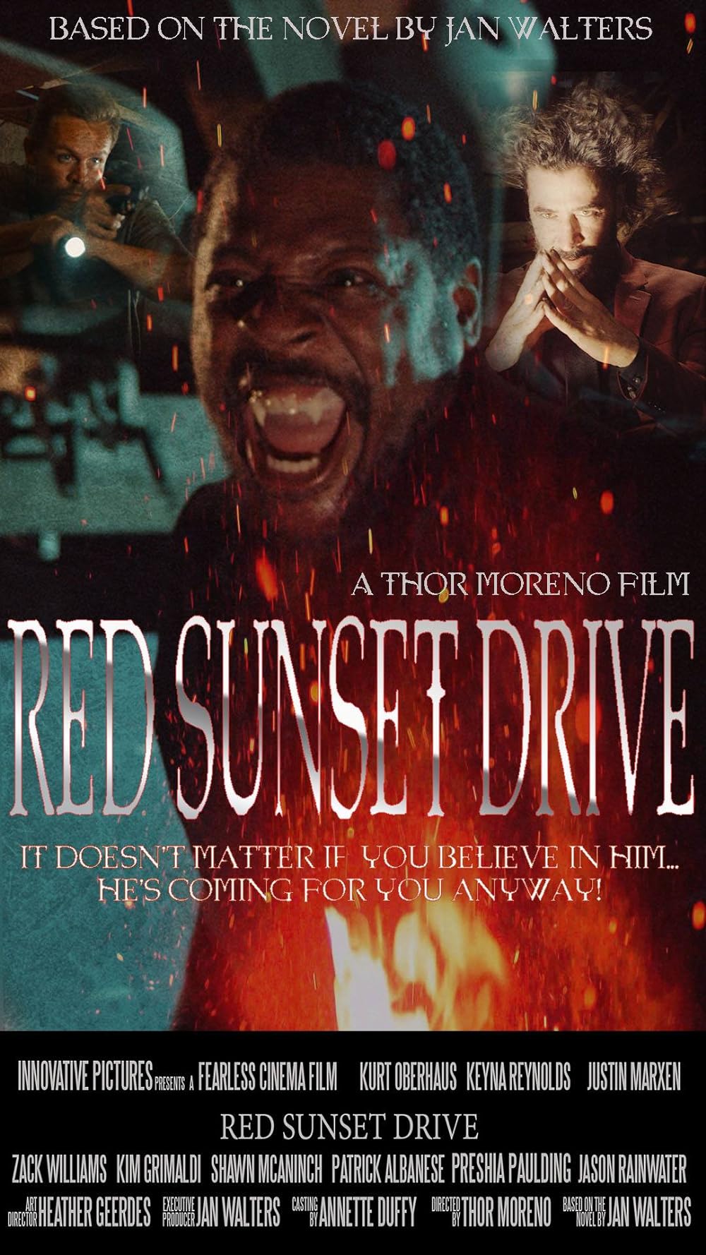 Red Sunset Drive background