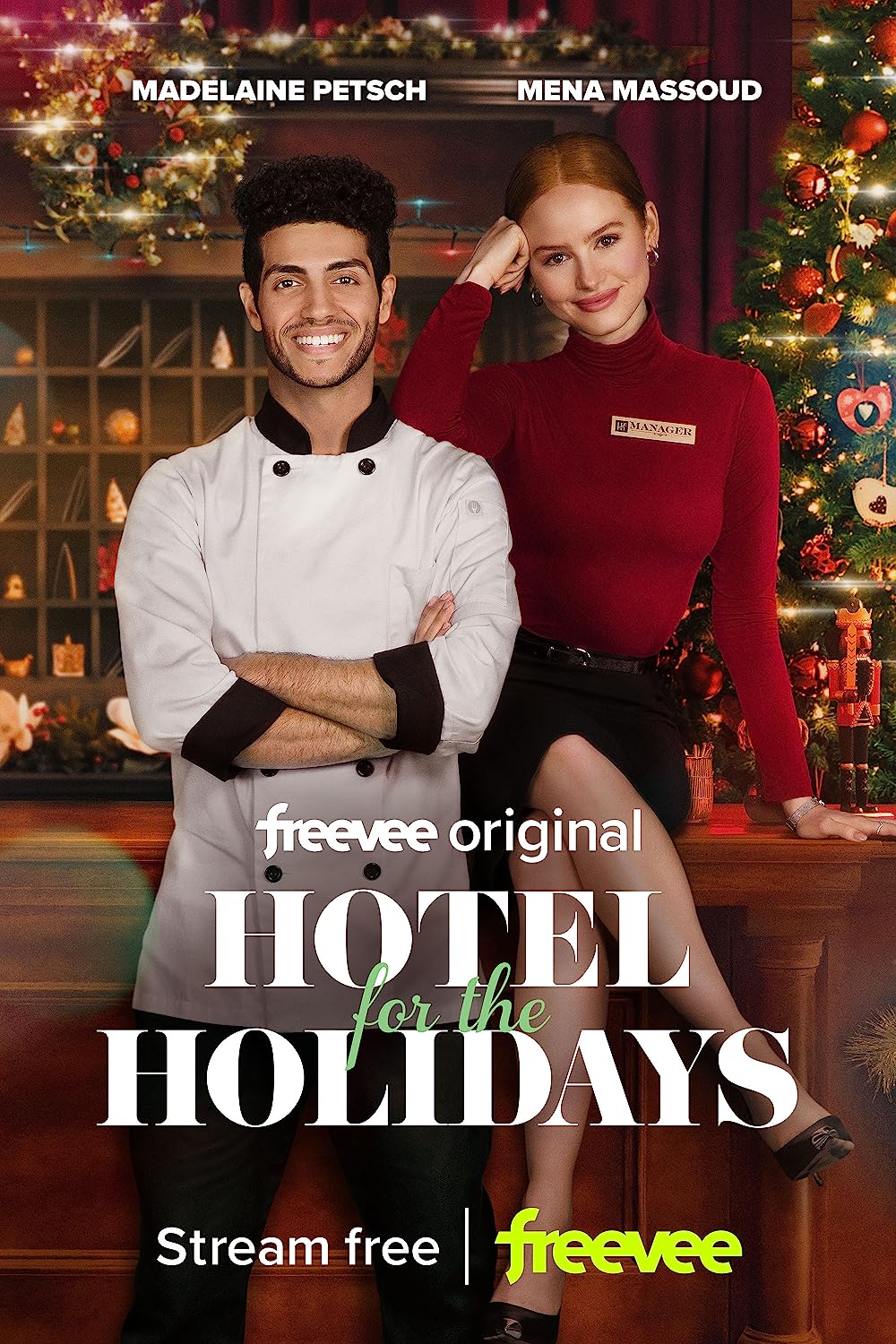 Coup de foudre à l'hôtel de Noël background