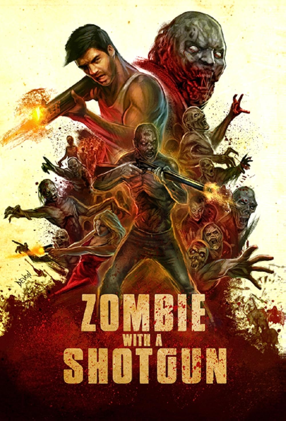 Zombie with a Shotgun backdrop