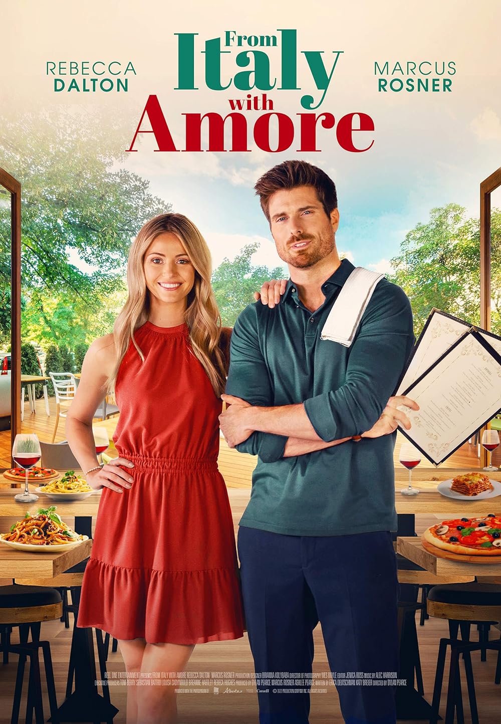 Coup de foudre au restaurant backdrop