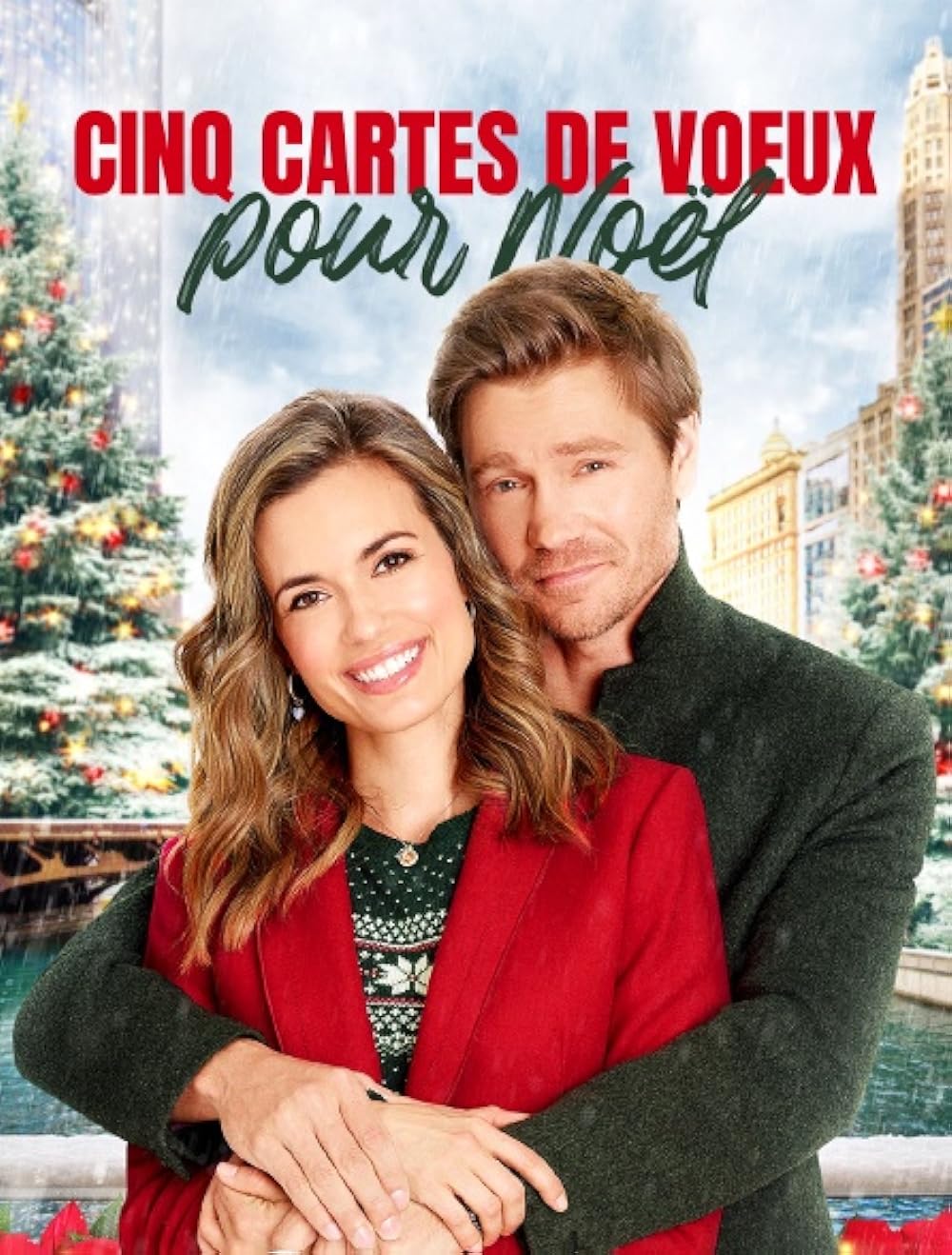 Cinq Cartes de vœux pour Noël background