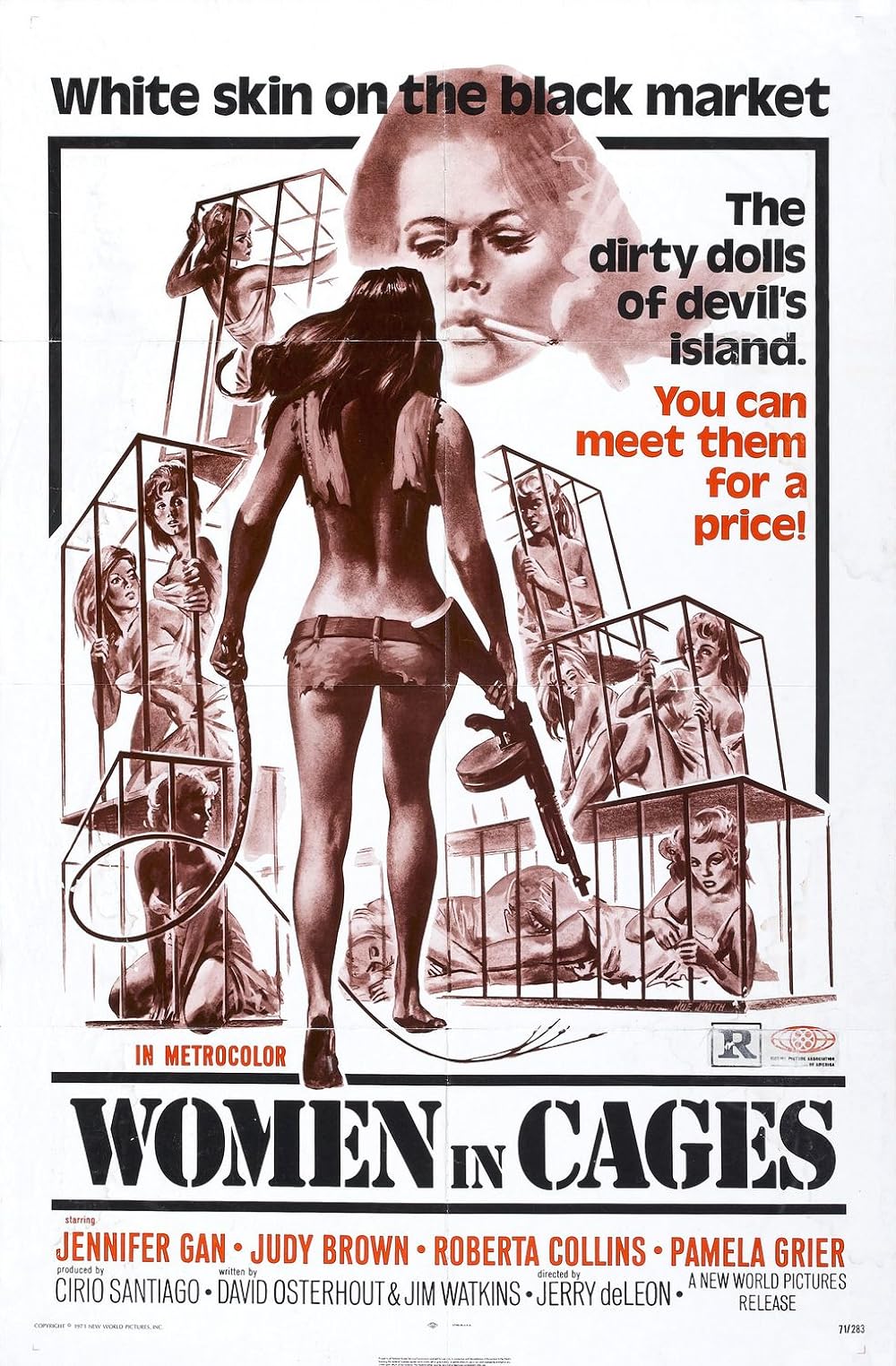 Femmes en cages background