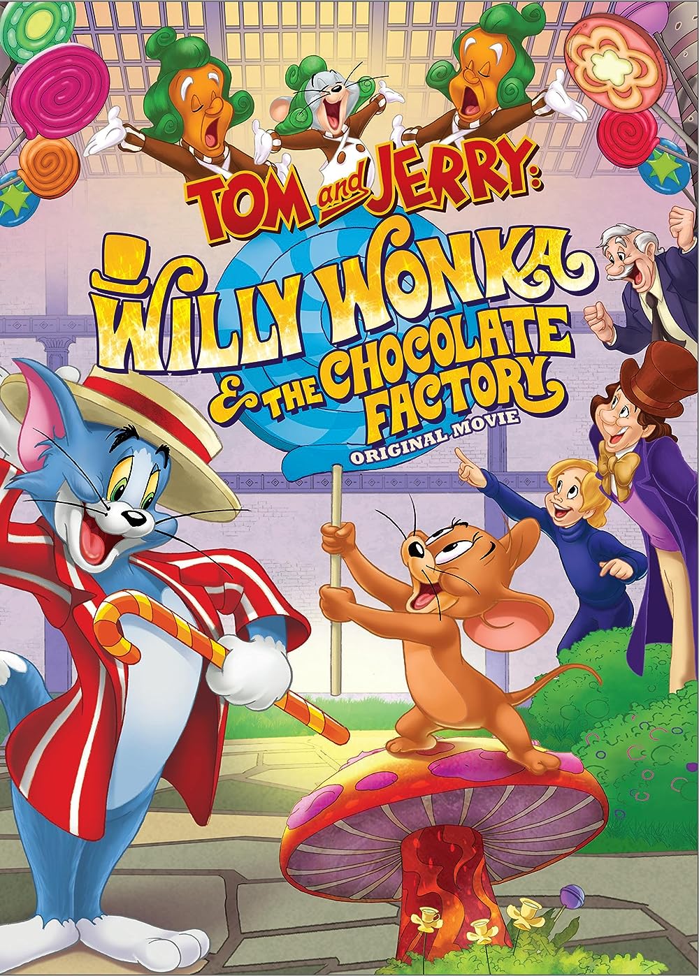 Tom et Jerry au pays de Charlie et la chocolaterie background
