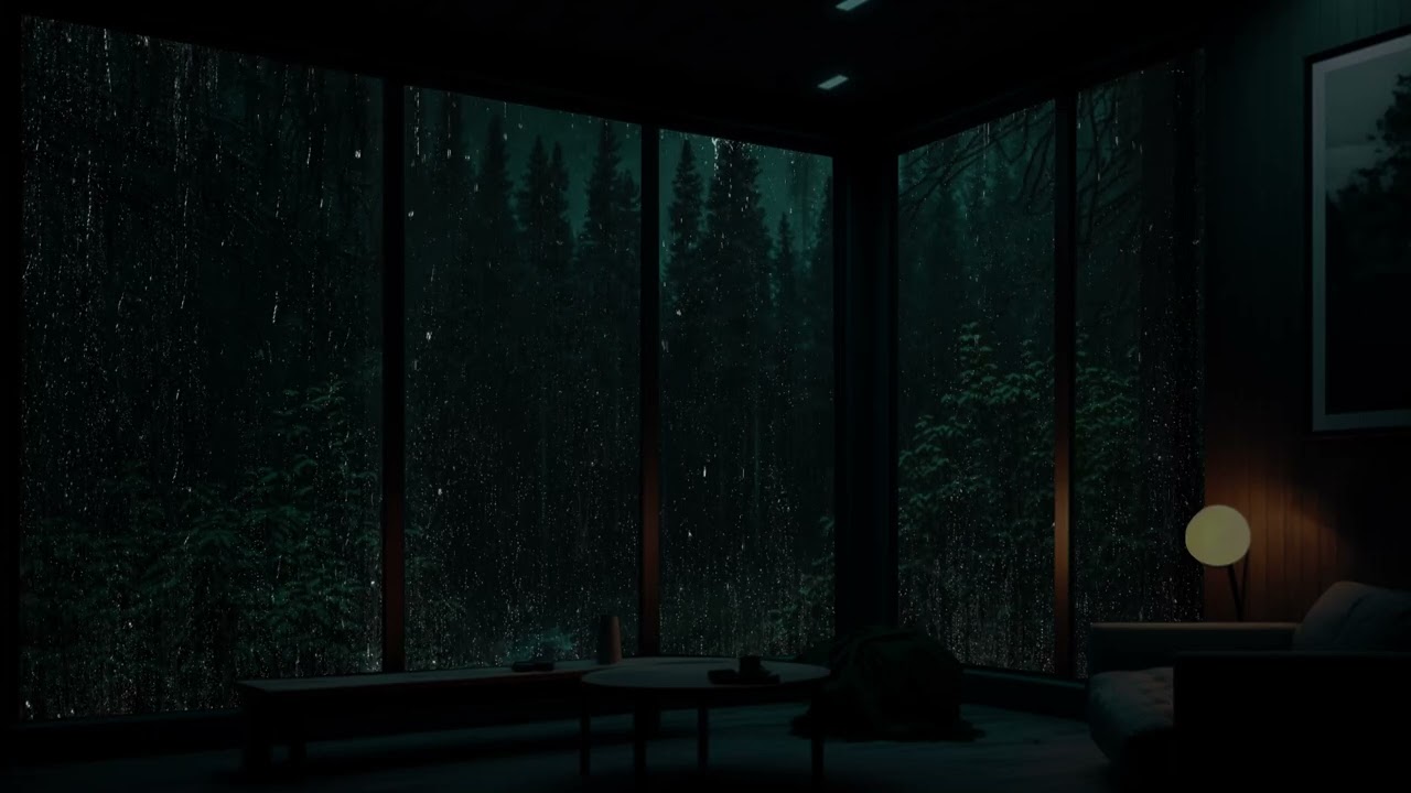 🌧️ The sound of rain and light thunder makes you fall asleep instantly 💤 - Goodbye stress, fatigue poster — similar to 11 Hours of Deep Sleep ★︎ Fall Asleep Fast ★︎ Black Screen after 30 min