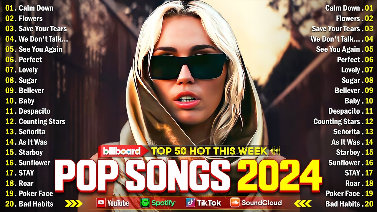 Miley Cyrus, The Weeknd, Ed Sheeran, Rihanna, Maroon 5, Adele, Dua Lipa, Ava Max - Billboard Hot 100