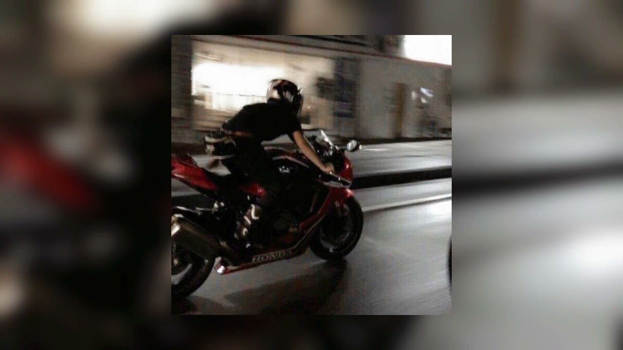 pov: you are riding a motorbike at night, playlist speed up poster — similar to late night drive playlist