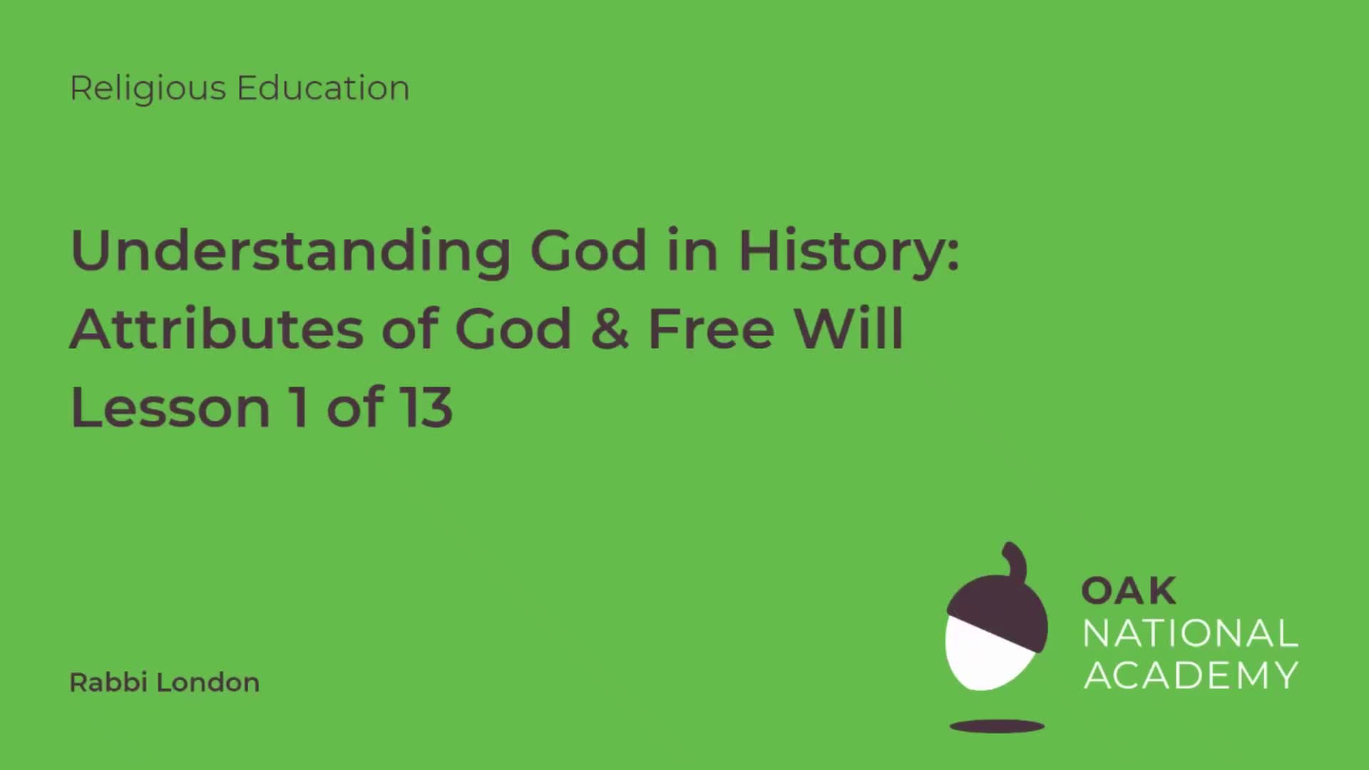 KS3 Religious education