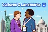 Cultures & Landmarks 3 | English Learning poster - similar to Eburidei Hosuto