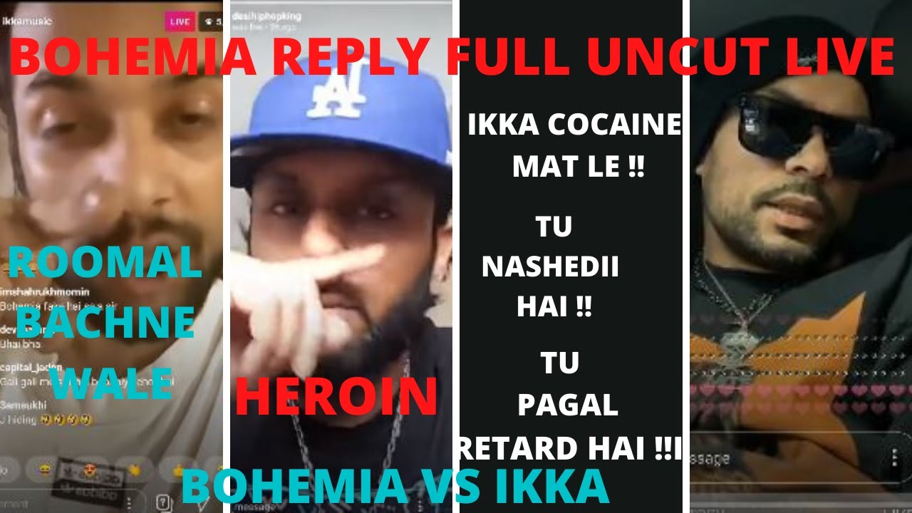 Bohemia Full Uncut Reply to Ikka HD with Chats proof, Ikka takes drugs, Lie J Hind. Bohemia vs Ikka.