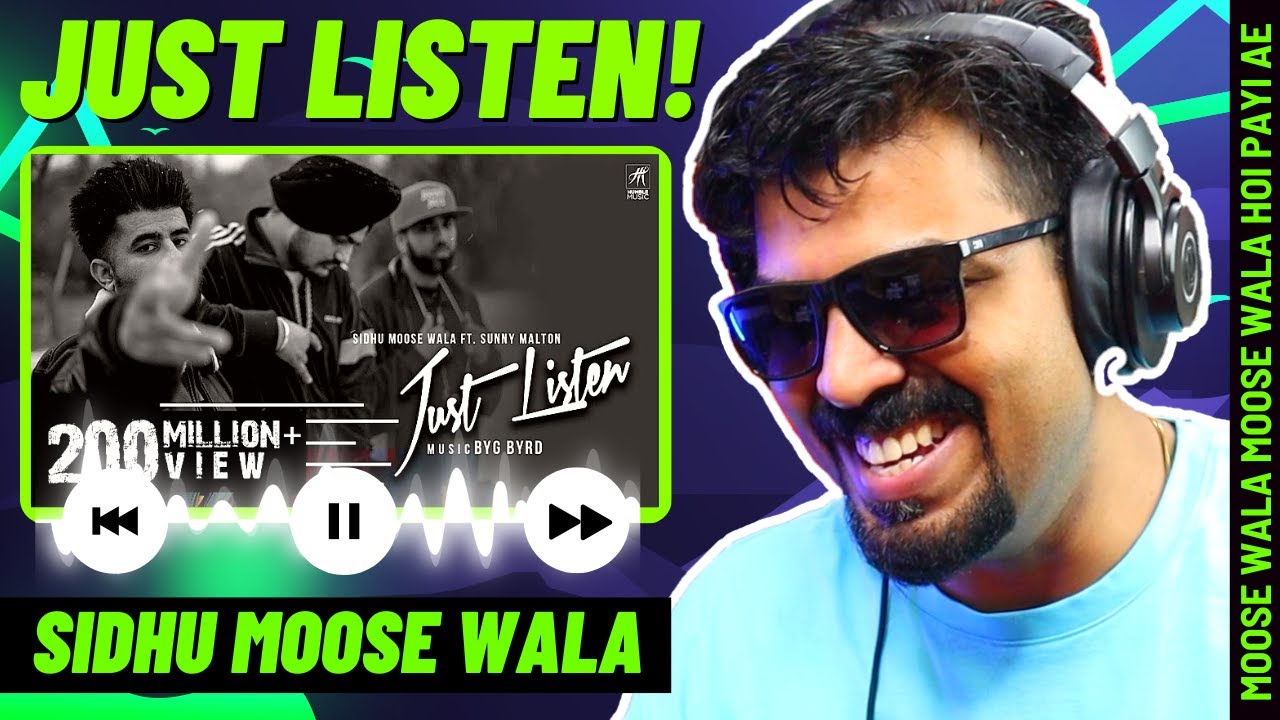 Just Listen Reaction | Sidhu Moose Wala Reaction | Sunny Malton and BYG BYRD | AFAIK