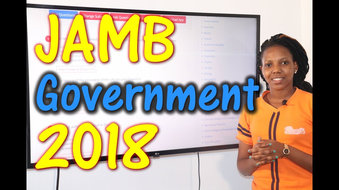 2018 JAMB Government Past Questions