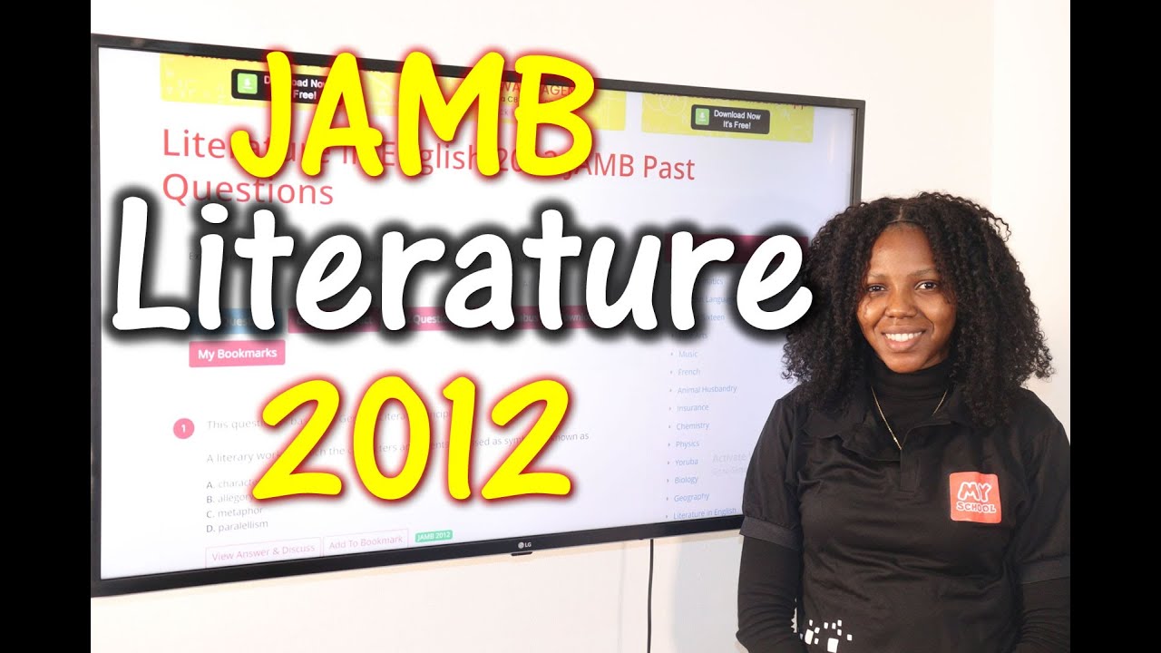 2012 JAMB Literature Past Questions background