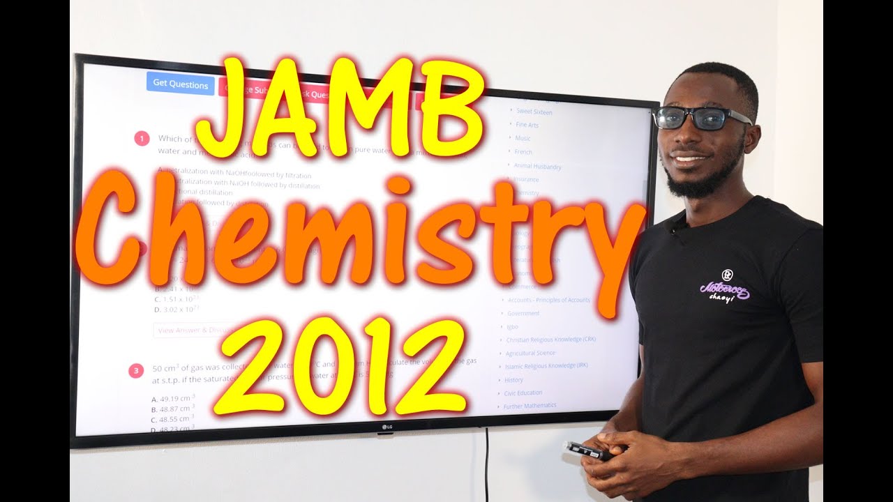 2012 JAMB Chemistry Past Questions
