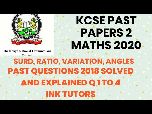 KCSE 2019 PAPER 2