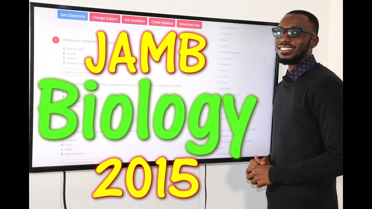2015 JAMB Biology Past Questions