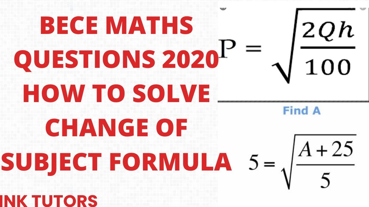 BECE MATHS TOPICS