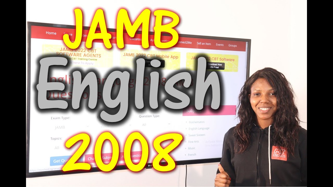 2008 JAMB English Past Questions