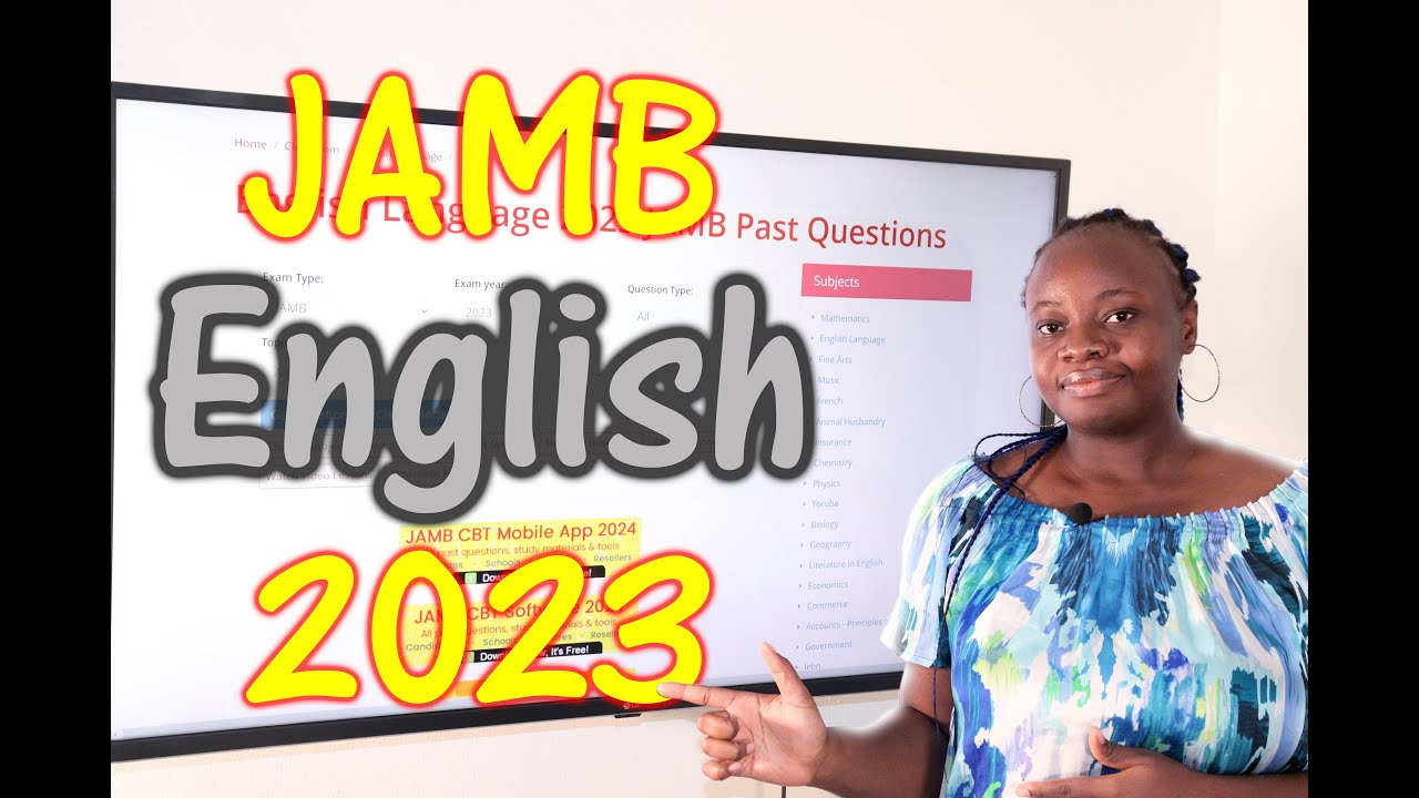 2023 JAMB English Past Question
