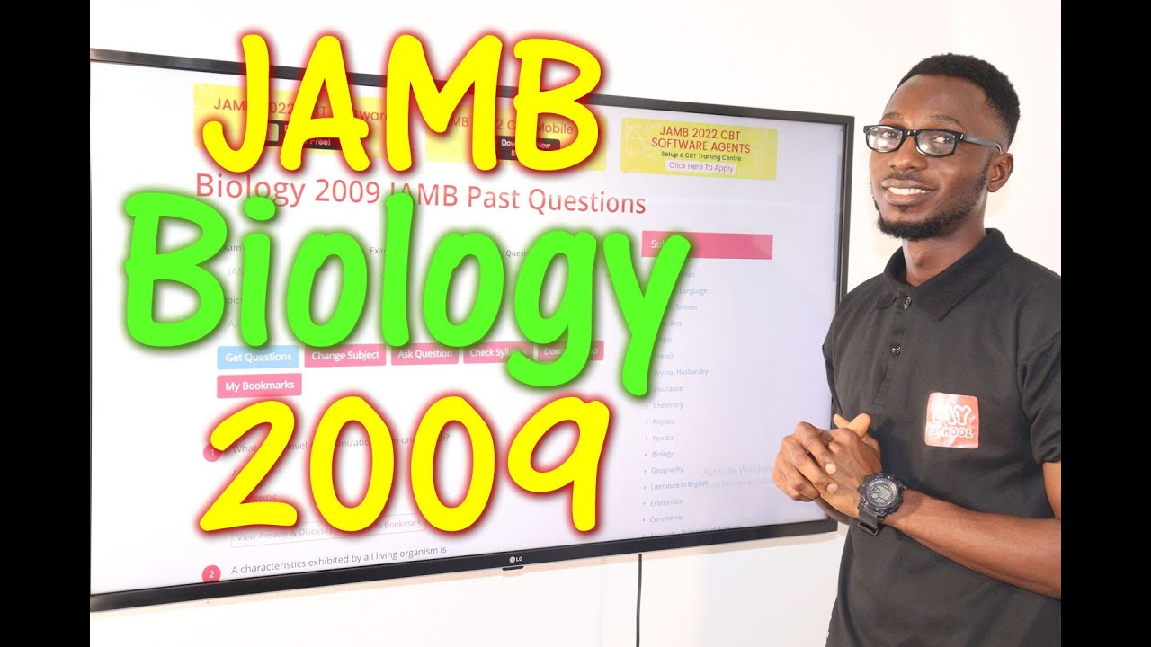 2009 JAMB Biology Past Questions