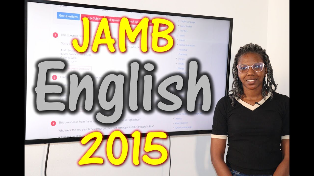 2015 JAMB English Past Questions