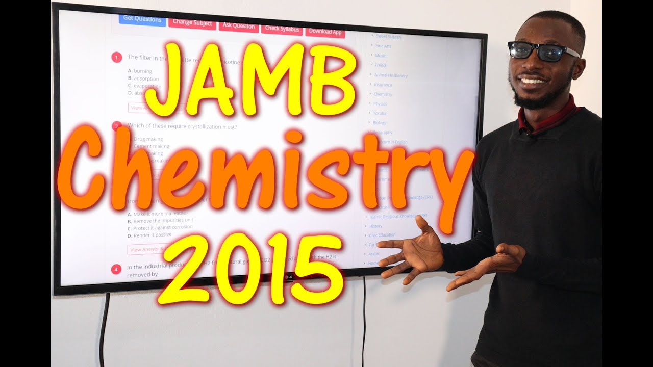 2015 JAMB Chemistry Past Questions background