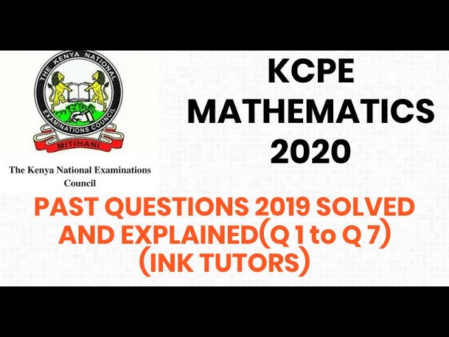 KCPE 2019