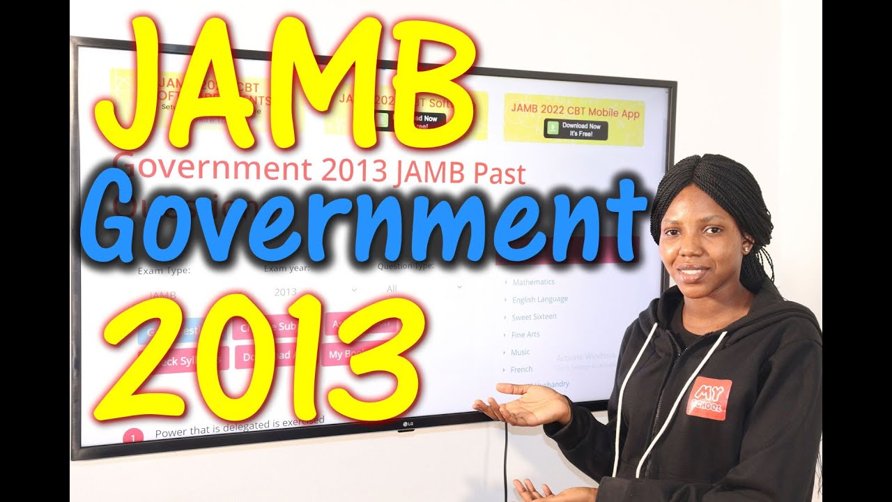 2013 JAMB Government Past Questions background