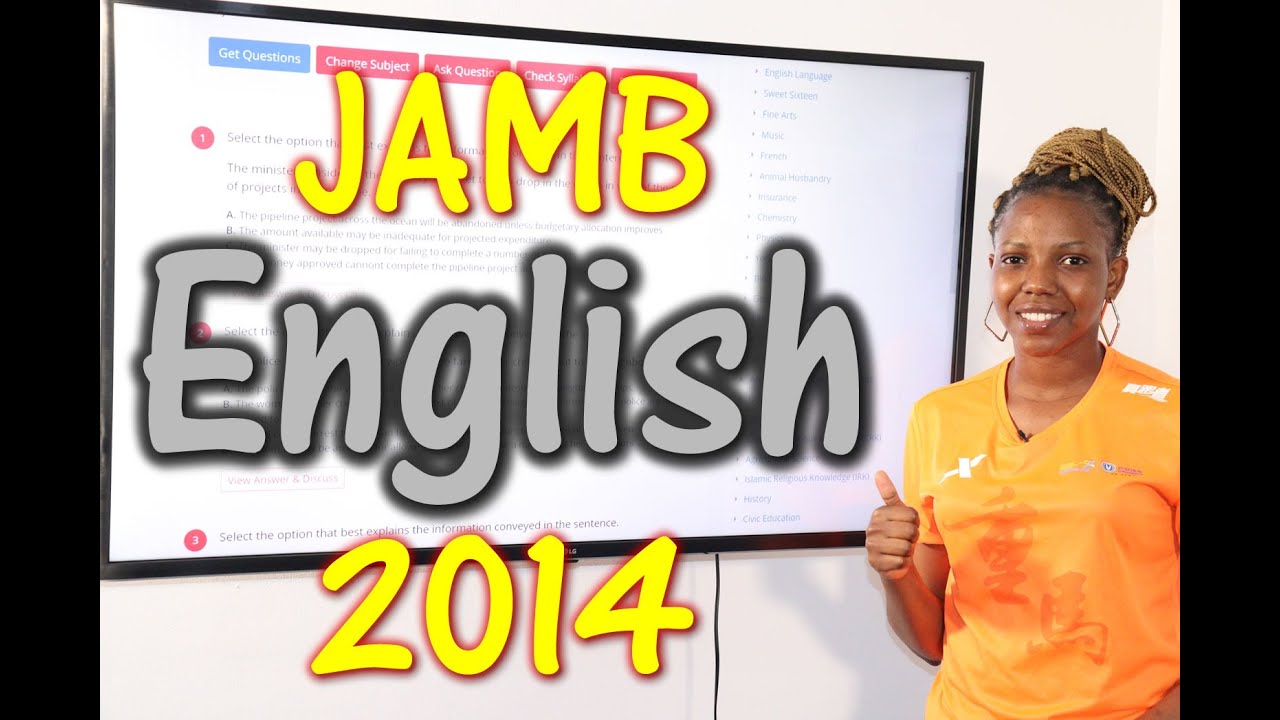 2014 JAMB English Past Questions