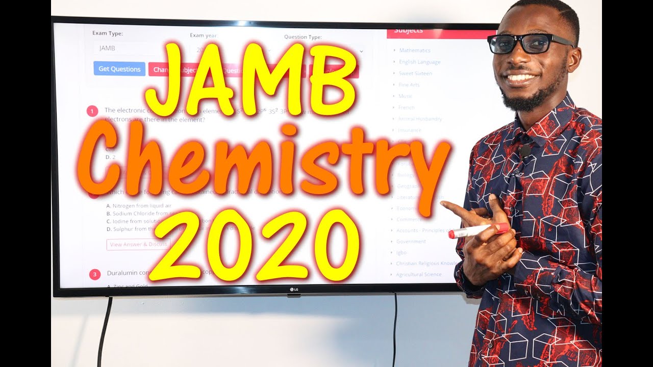 2020 JAMB Chemistry Past Questions