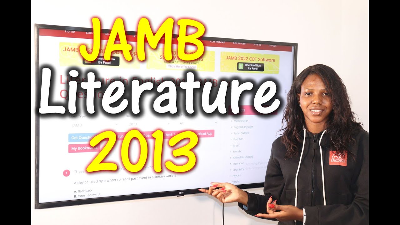 2013 JAMB Literature Past Questions background