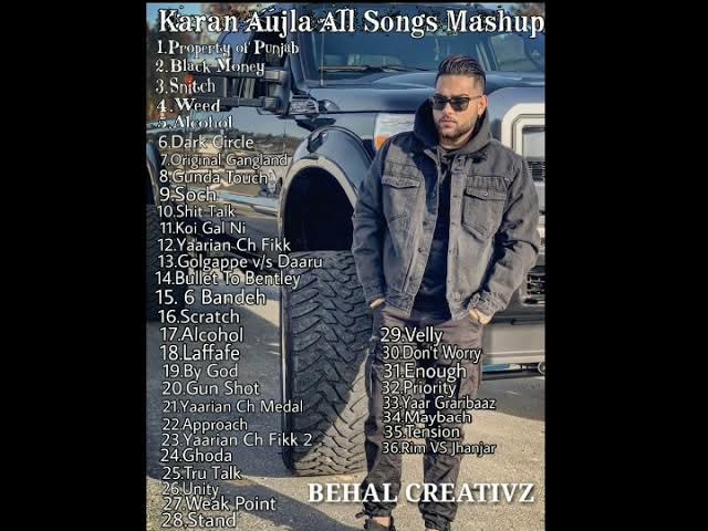 Karan aujla all songs remix mashup 2018 punjabi songs