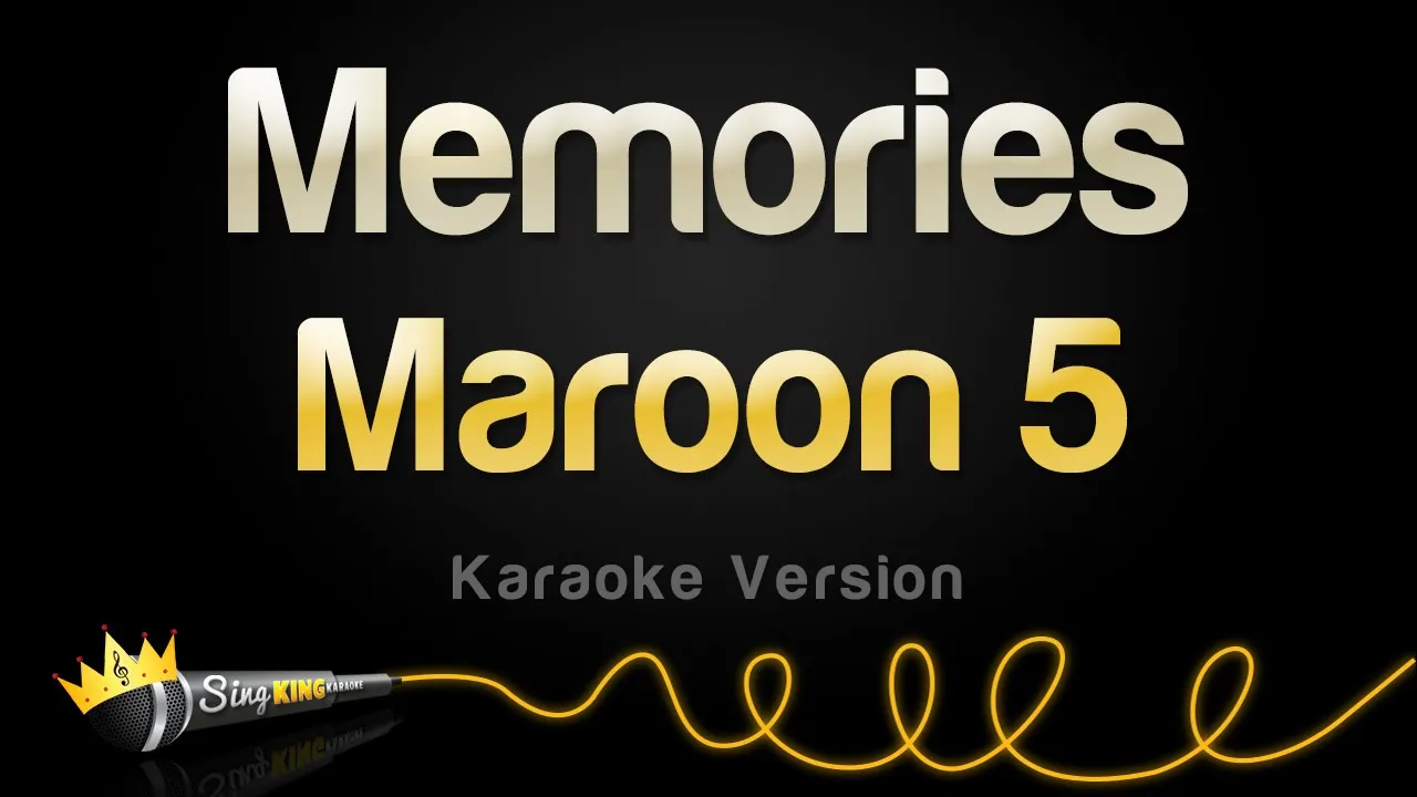 Maroon 5 - Memories (Karaoke Version) background