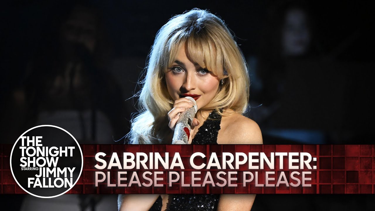 Sabrina Carpenter: Please Please Please | The Tonight Show Starring Jimmy Fallon background