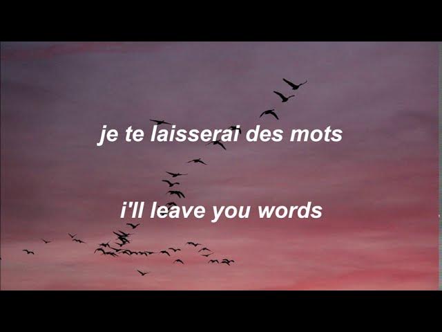 je te laisserai des mots // patrick watson lyrics with english translations backdrop