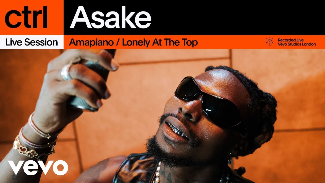 Asake - Amapiano / Lonely At The Top (Live Session) | Vevo ctrl background