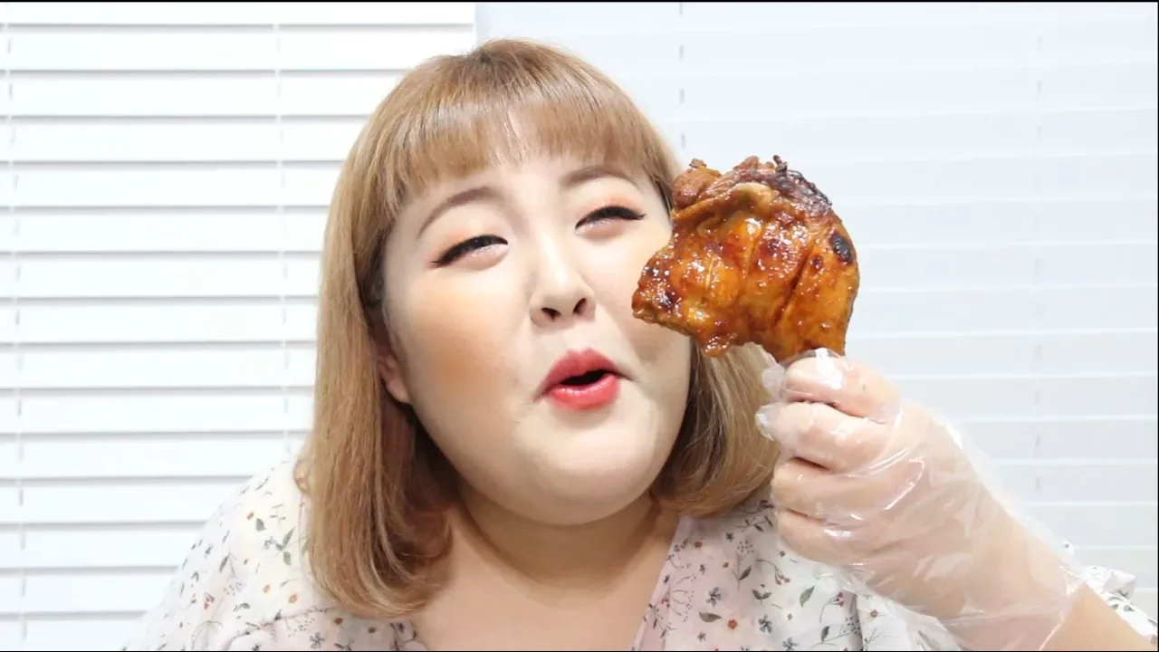 Yang soo bin) 오므라이스랑 자메이카 통다리구이!!!! 띵조합 냠냠 ( Omelet & chicken leg bbq #MUKBANG )
