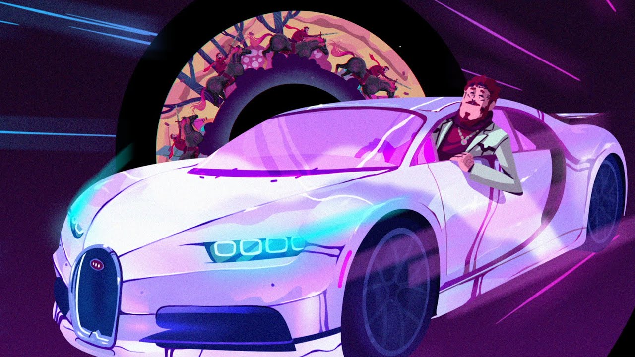Post Malone - Circles (Animated) background