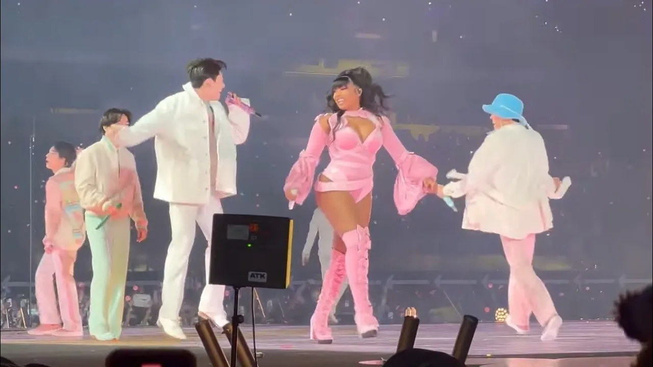 211128 Butter Megan Thee Stallion Remix Fancam BTS Permission to Dance On Stage PTD LA Concert Live background