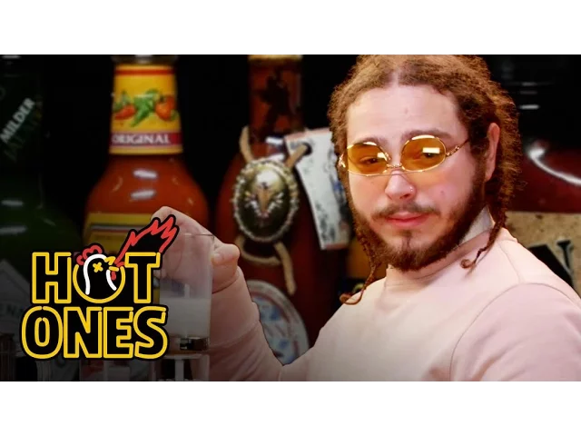 Post Malone Sauces on Everyone While Eating Spicy Wings | Hot Ones (2016) | Watch on Movi47