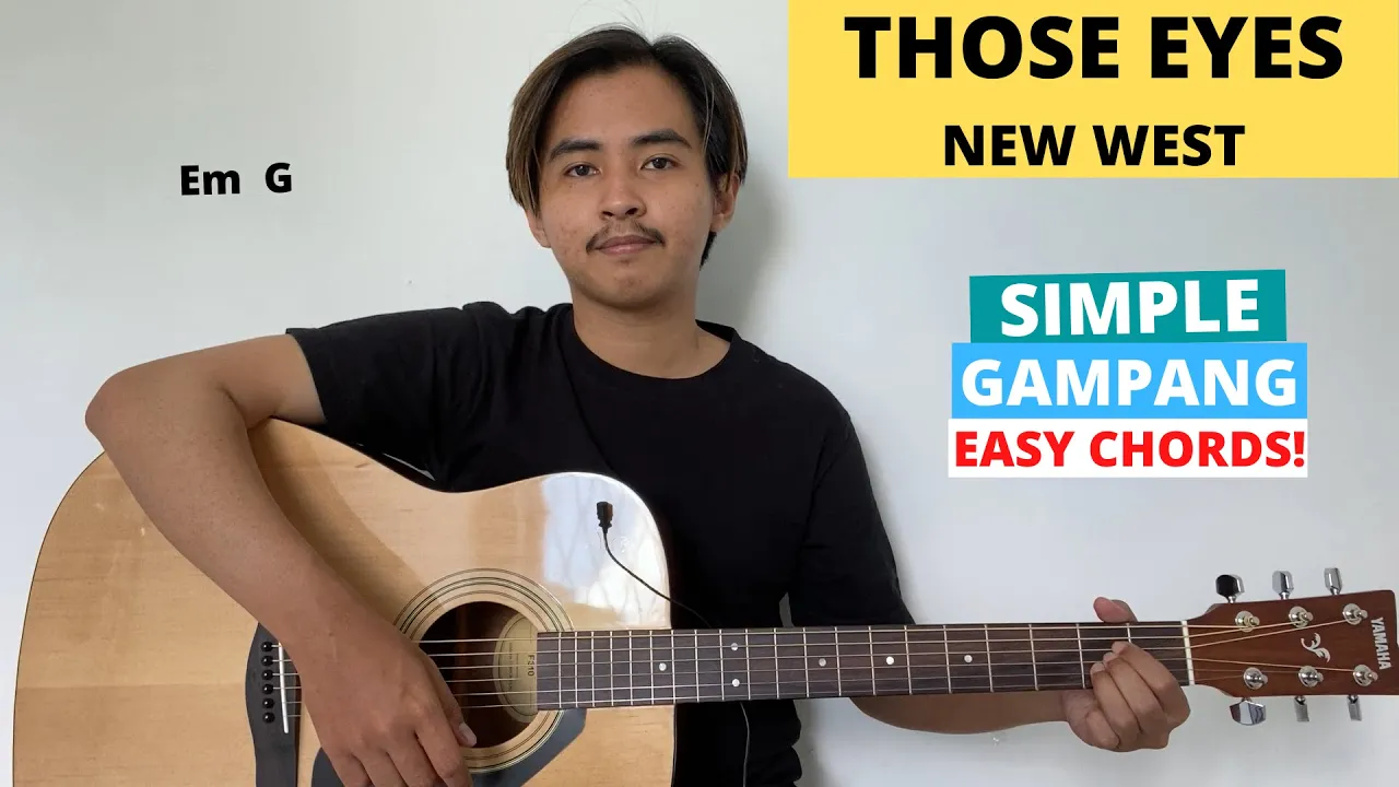 CHORD SIMPLE GAMPANG (Those Eyes - New West) (Tutorial Gitar) Easy Guitar Chords! backdrop
