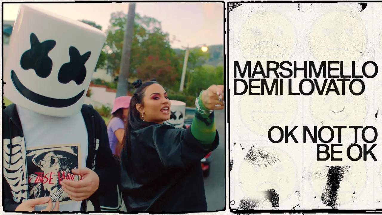 Marshmello & Demi Lovato - OK Not To Be OK (Official Music Video) background