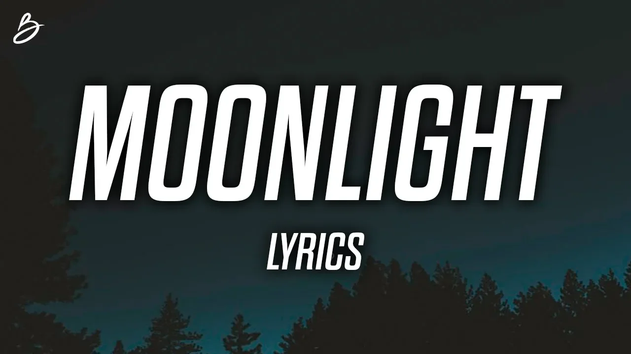 Ali Gatie - Moonlight (Lyrics / Lyric Video) background